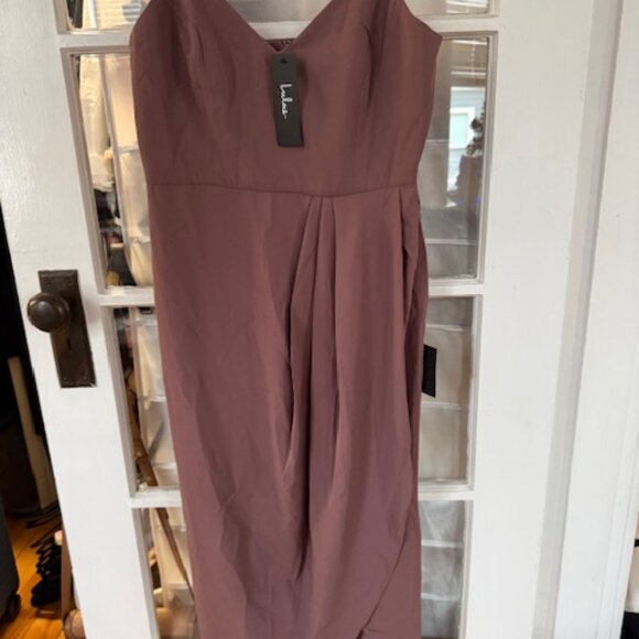 Lulus Reinette Mauve Purple Midi Dress - Size M - Picture 2 of 6